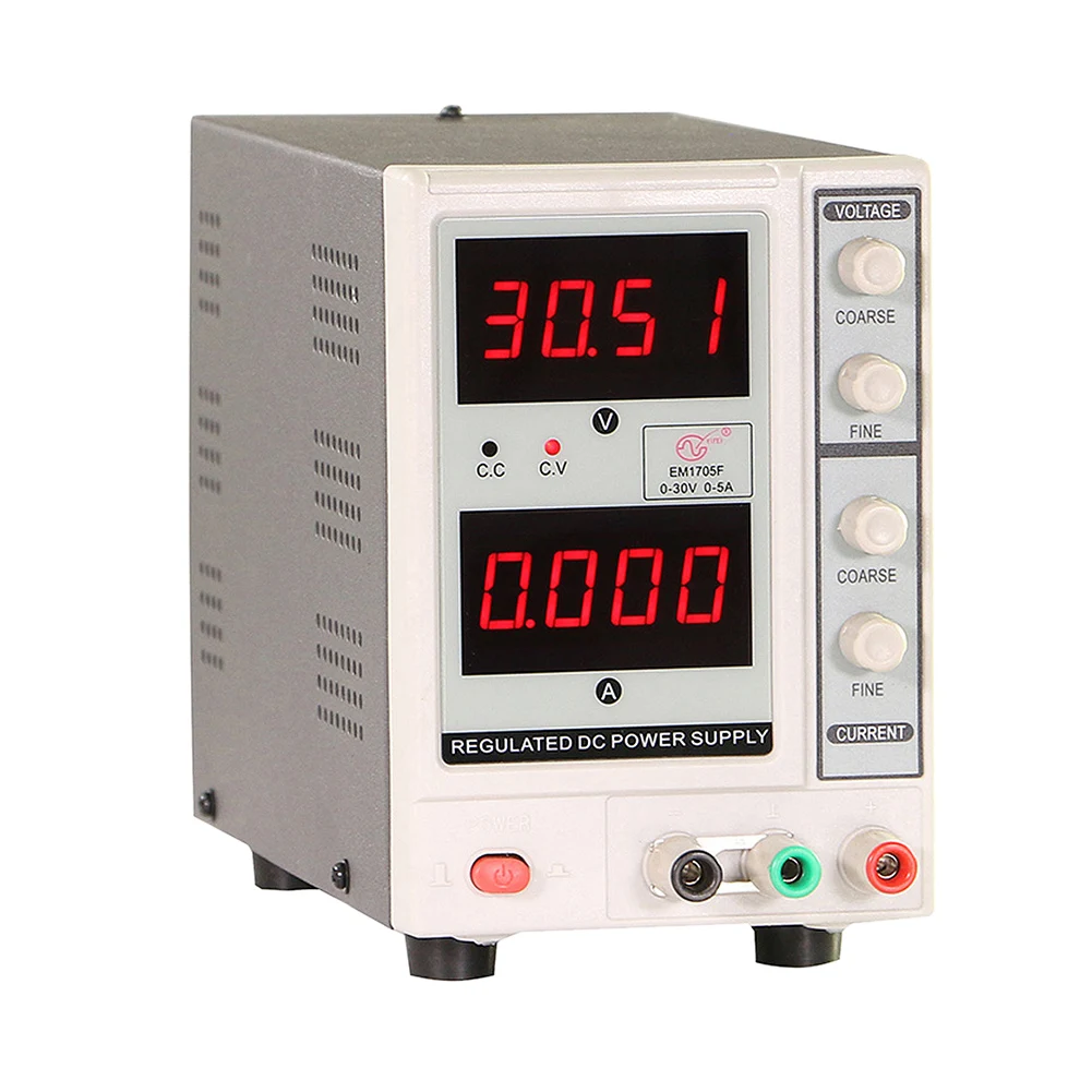 

Direct Current Power Supply Adjustable 30V/5A 4 Digits Voltage Regulator for Electronics Repair JDH99