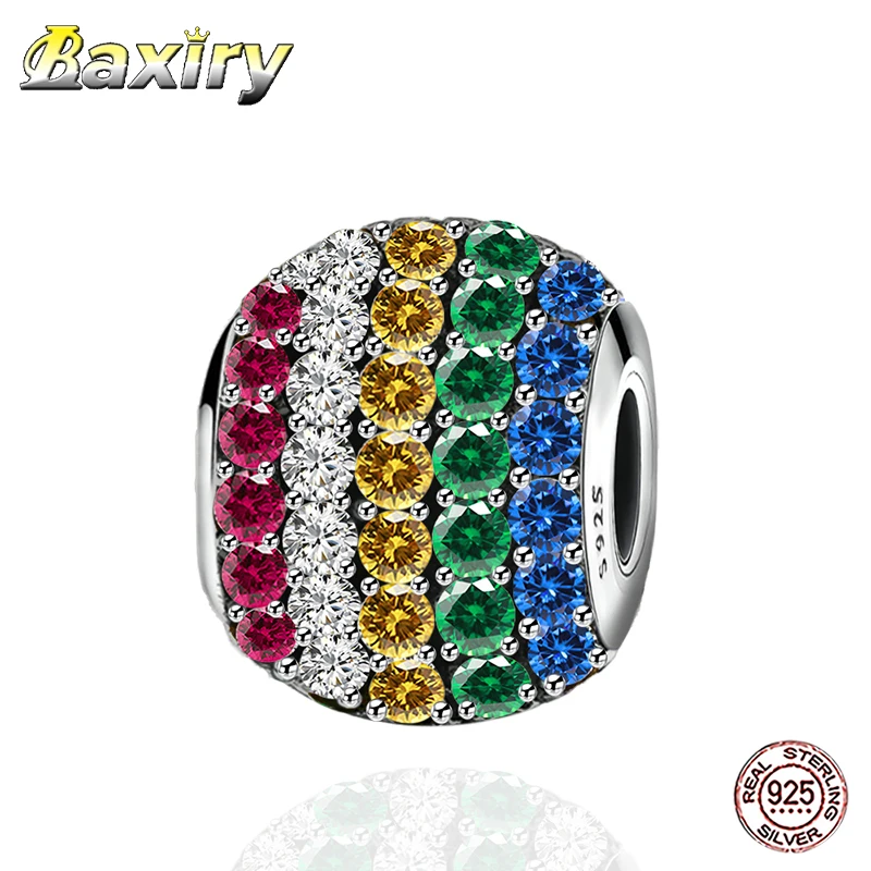 

2020 Summer New Bead 925 Sterling Silver Fit Charms Silver 925 Original Bracelets 2020 DIY Zircon Beads For Jewelry Making Gift