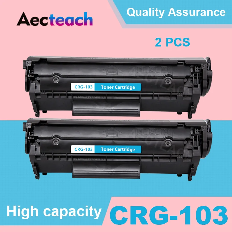 Aecteach 2 шт. Совместимость легко пополнить CRG-103 CRG-303 CRG-703 для canon lbp-2900/3000 тонер-картридж