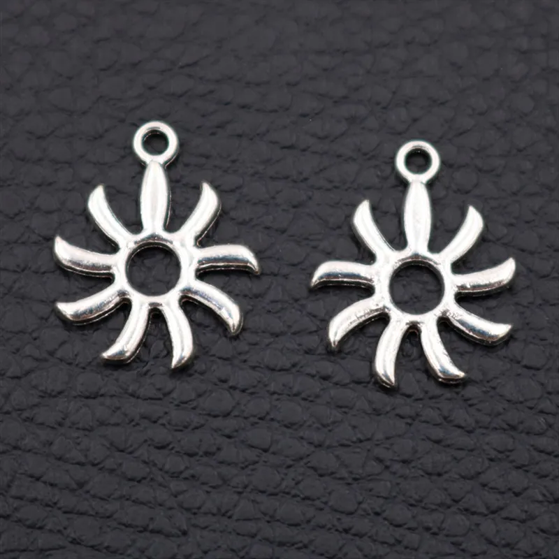 

Mini Suns Pendant, Abstract Suns Charms, 19*15mm Suns Charms, DIY Earring Bracelet Charms, Tibetan Silver Charms A1989 20pcs