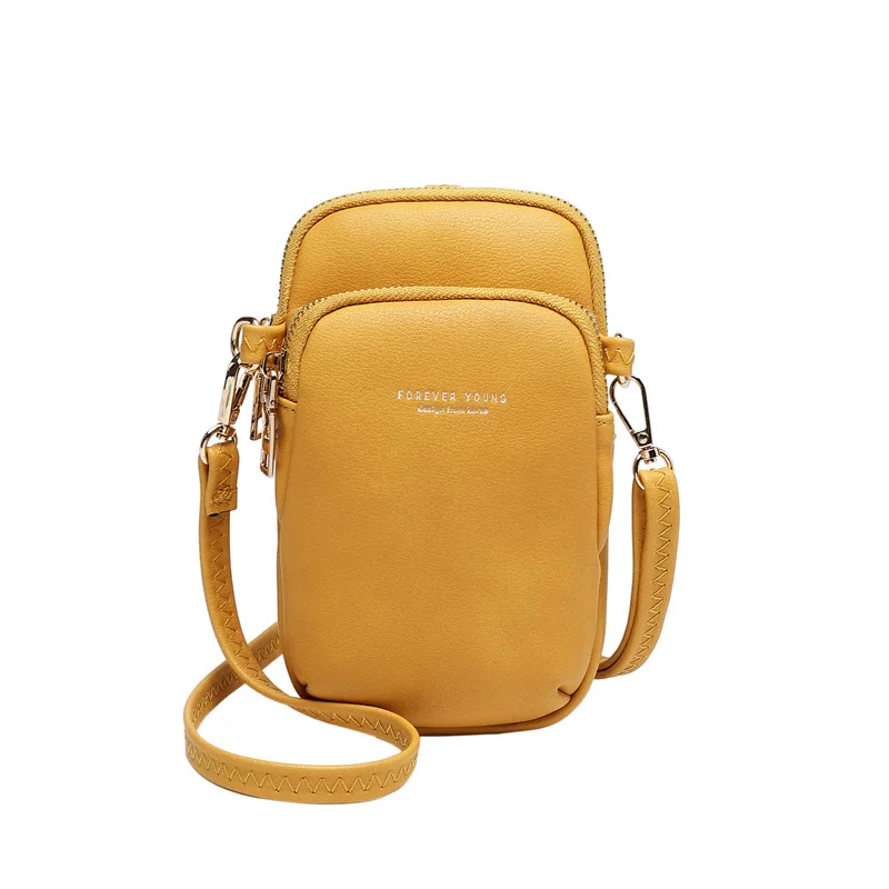 832-3 yellow Женские сумки, мини-сумка, красочные сумки для сотового телефона, простые маленькие сумки через плечо, повседневные женские сумки с клапаном, держатель для карт, сумка через плечо - Цвет: 832-3 yellow