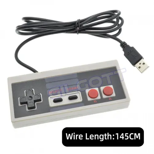 NES USB PC 컨트롤러 컴퓨터 비디오 게임 핸들, 레트로 USB 유선 게임 패드, NES 조이스틱 컨트롤러 Manette 2