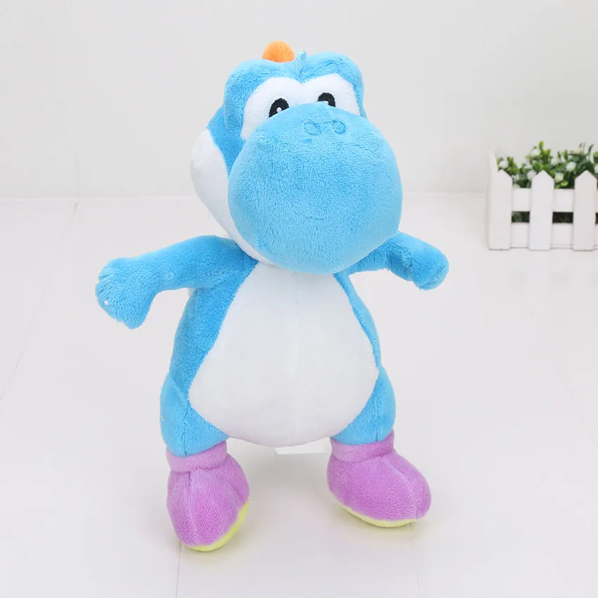 Синий 18 см/25 см Luma Yoshi динозавр, игрушка детский подарок Luigi Плюшевые игрушки куклы - Цвет: Синий