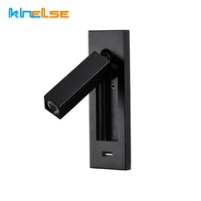 Современный COB CREE светодиодный настенный легкое Зарядное устройство USB Настенный бра для комнаты прикроватный интерьер для чтения дома настенный светильник AC110~ 260 в 2 Вт