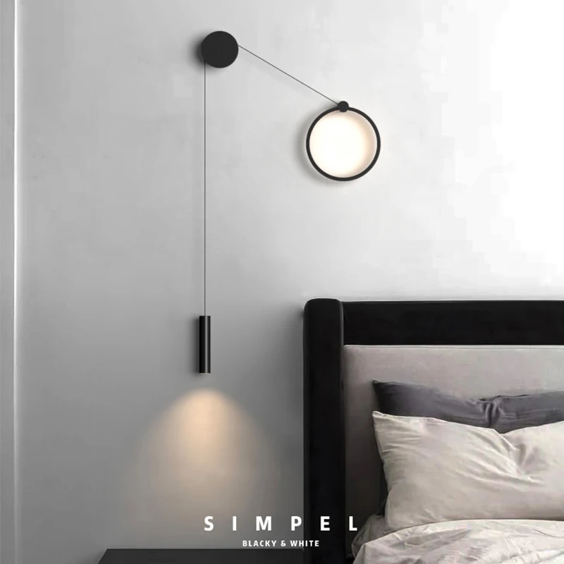 Современная люстра chandelier110V с двумя головками Простой круговой коридор кухня