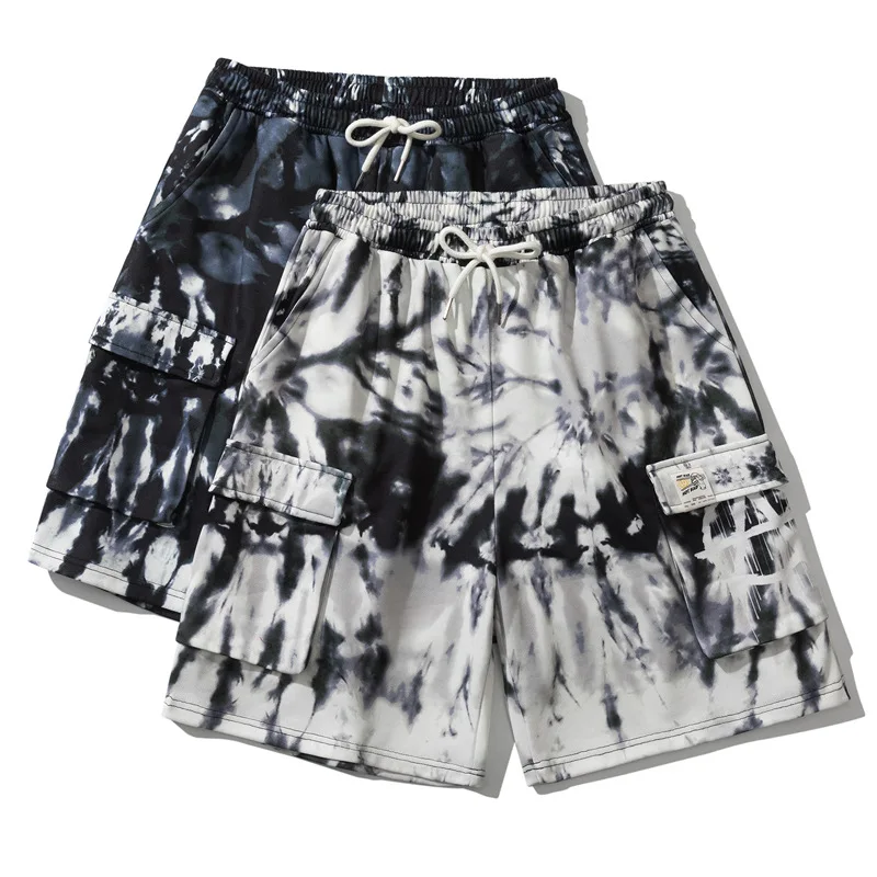 

summer cargo shorts men jogging Streetwear fashion Printed basketball Hip hop shorts male boys shorts