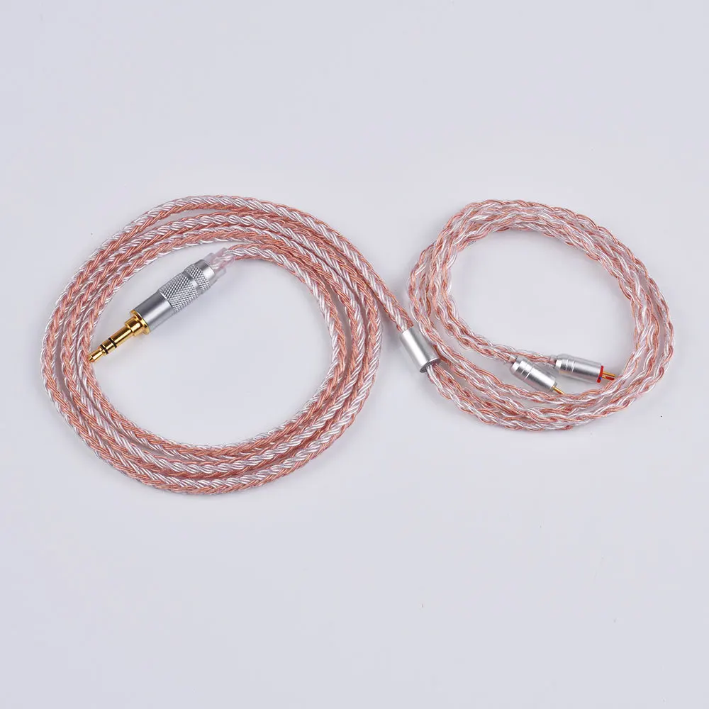KINBOOFI 16 Core серебро наушники с покрытием кабель MMCX/2Pin разъем 3,5/2,5/4,4 мм для съемки TRN IM1/V80 AS10 BA10 ZS10 AS06 ZS7