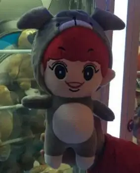 Kpop EXO плюшевая игрушка суперзвезда Baek Hyun Чан Ёль Kai SE HUN Su Ho D.O Luhan Chen Мультфильм Горячая практичная Подушка Рождественский подарок для детей - Цвет: ChanYeol Red Hair