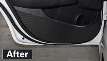  Car Styling Side Door Inner Decal Anti-kick Protective Carbon fiber Flim Sticker 4Pcs/Set For Hyundai Elantra 2017 2018 Avante 