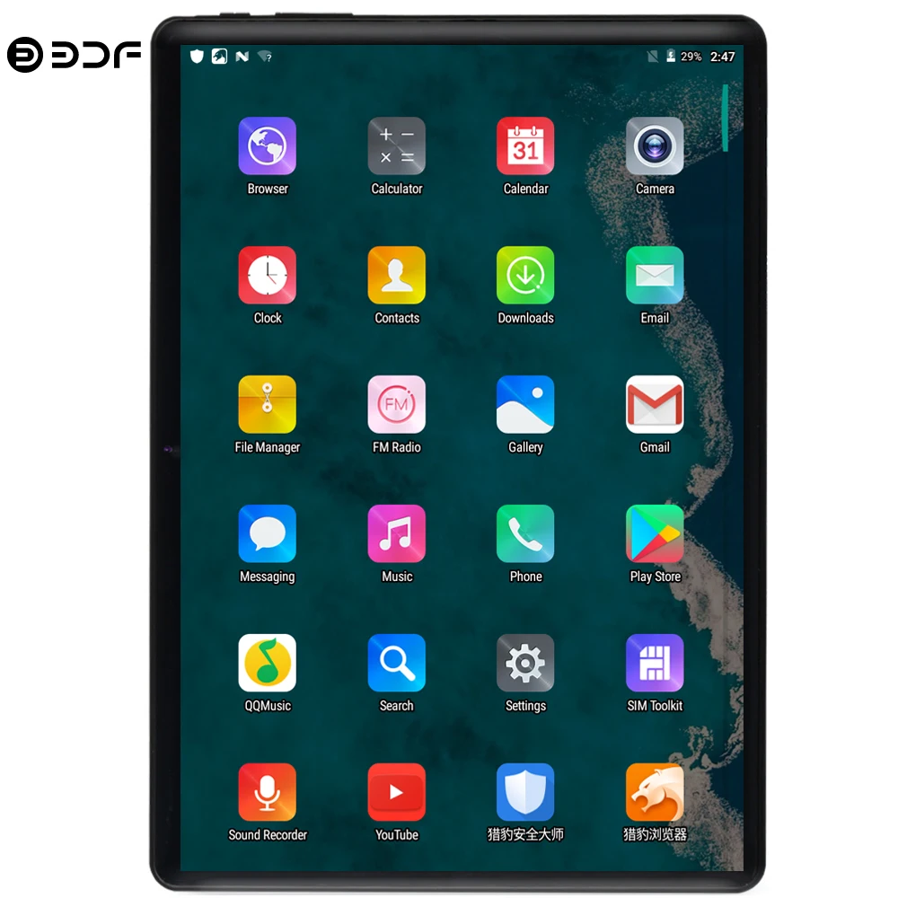 BDF 10 дюймов планшетный ПК Android 9,0 8 ГБ ОЗУ 128 Гб ПЗУ 10,1 МП задняя камера Deca Core планшет ips HD дисплей 4G LTE телефон планшет