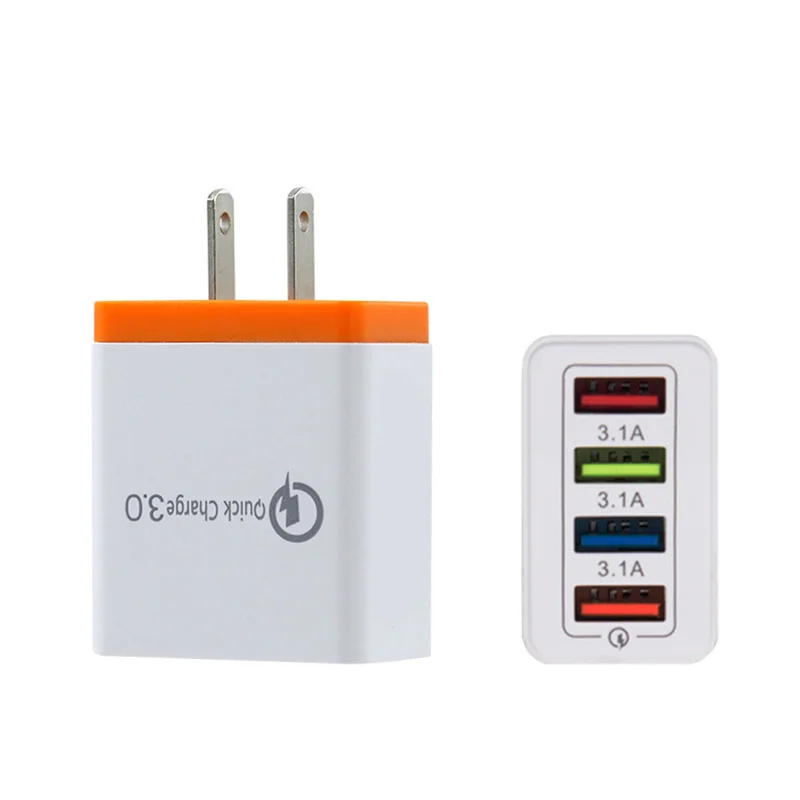 Зарядное устройство 4usb 5 В 3 А для Samsung Xiaomi IPhone x Huawei|Зарядные устройства| |