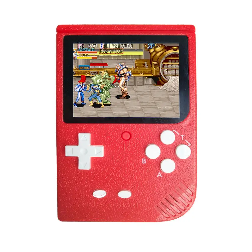 Red 2000 в 1 ретро мини портативная игровая консоль цветной lcd Детский Цветной игровой плеер SUP встроенный 5 большой симулятор для GBA Аркады FC - Цвет: Red