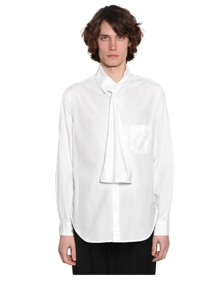 XS 6XL! Мужская одежда 2019 GD стиль для волос женский шарф воротник рубашка Новое