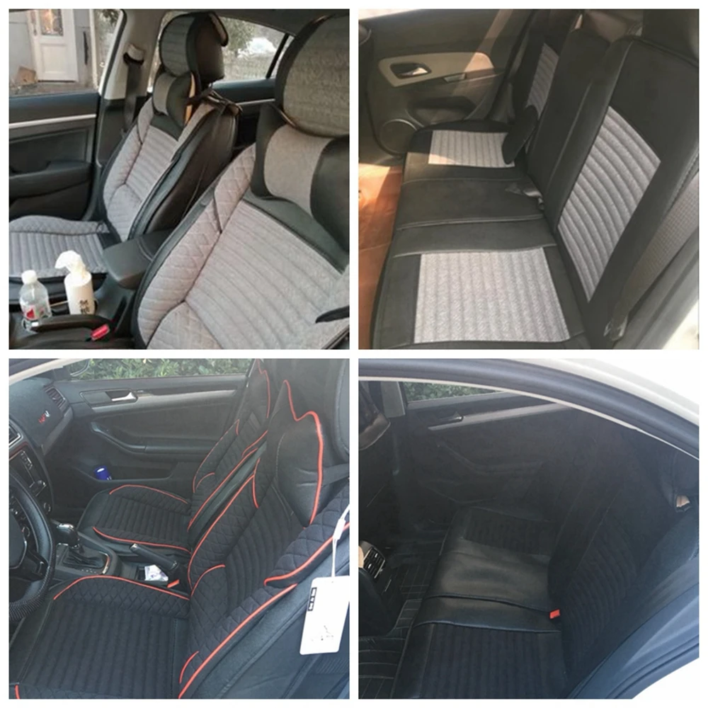 Передняя+ задняя 5 Автомобильное сиденье Чехол Набор для Volkswagen golf 4 5 6 7 polo C-TREK PASSAT b5 b6 брелок для ключей от машины SPORTSVAN MAGOTAN PHIDEON