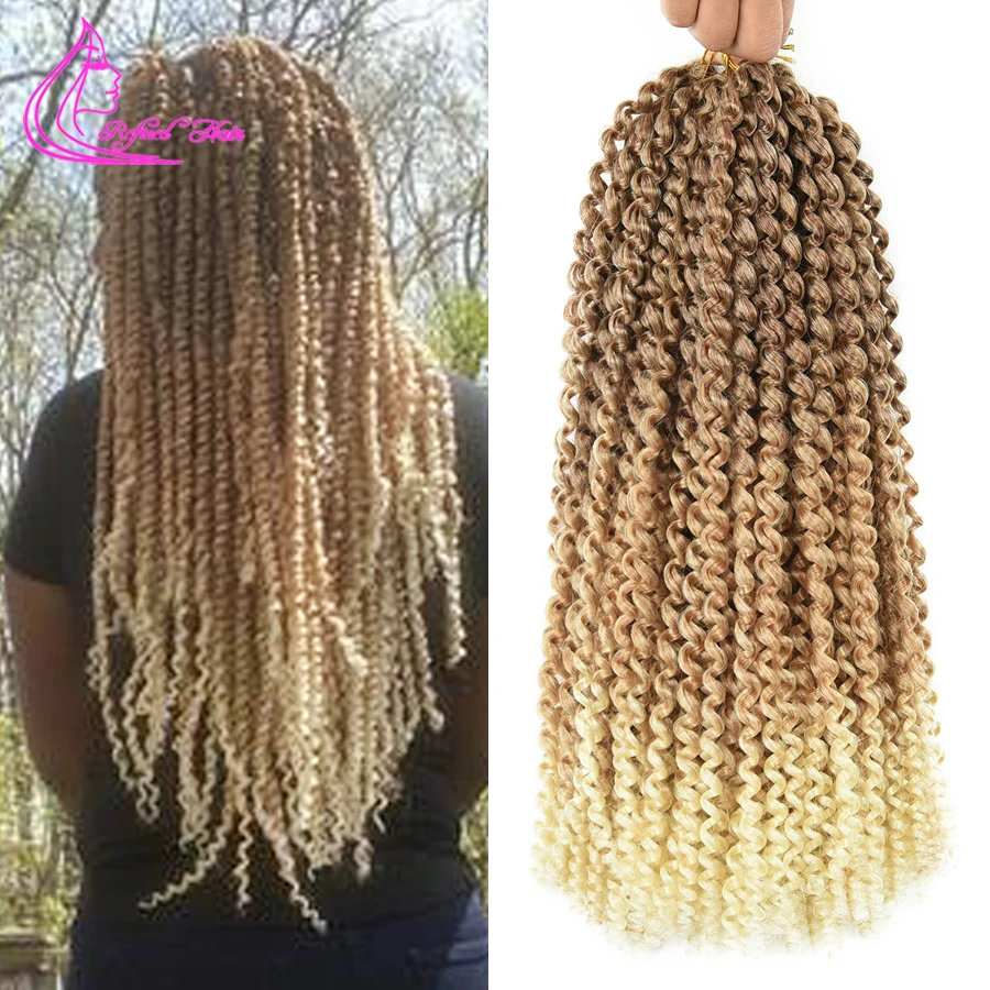 Refined  14 18 22Inch 22Strands Passion Twist Crochet Hair Spring Twist Afro Synthetic Braiding Hair Extensions Black Brown Red держатель hoco ca40 refined black