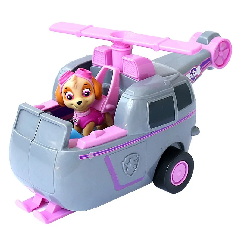 Paw patrol dog birthday gift puppy rescue aircraft anime Skye aircraft action figure model Patrulla Canina kid puppy patrol gift