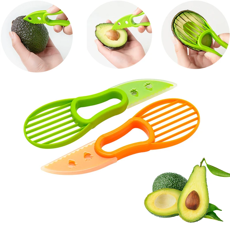 

Multi Function Avocado Slicer Shea Corer Butter Fruit Cutter Pulp Separator Plastic Knife Kitchen Gadgets Kitchen Accessories