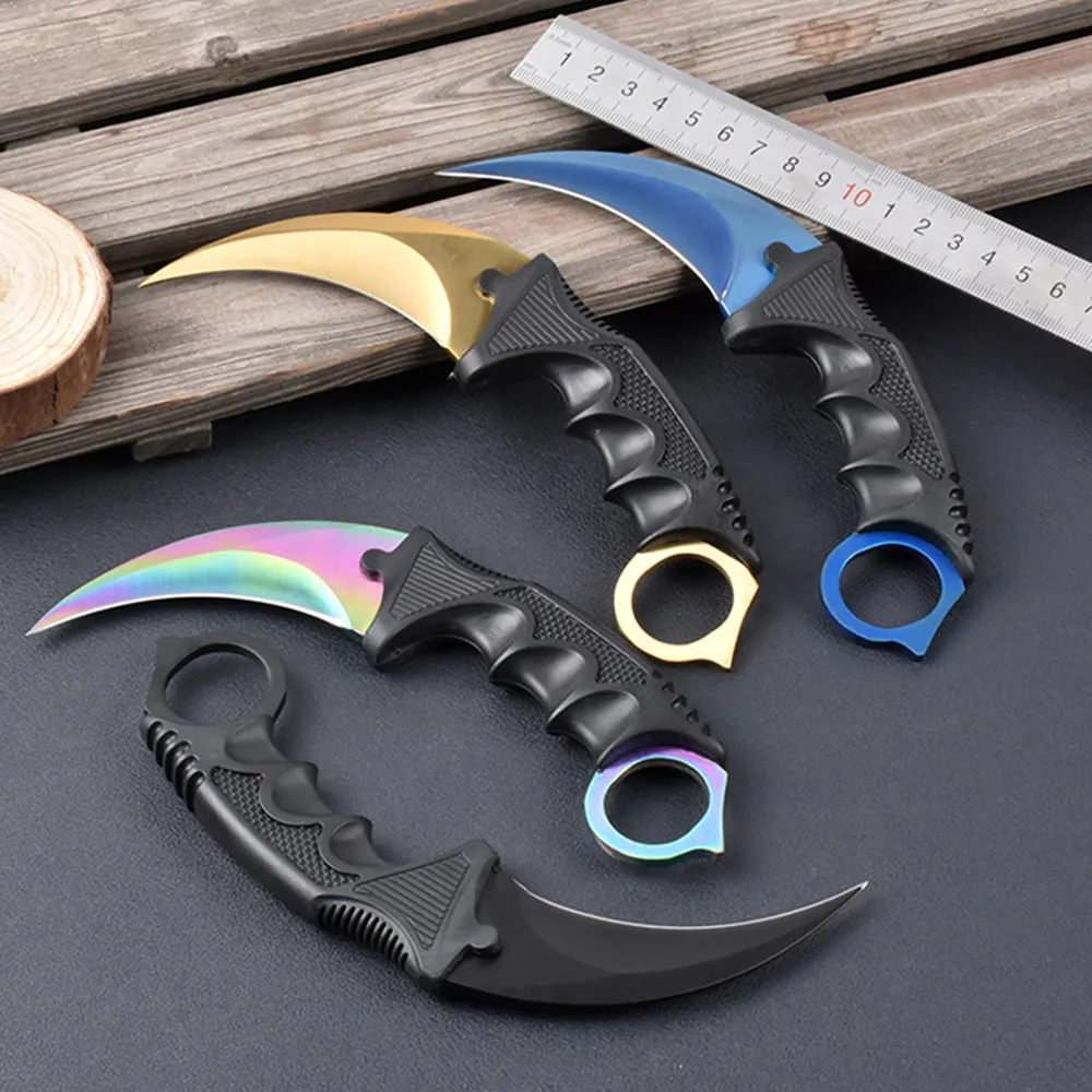 

CSGO anti-terrorism elite claw knife game cs go claw knife game claw knife color titanium machete