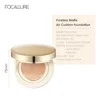 FOCALLURE Air Cushion Poreless BB Cream Waterproof Long Lasting Brighten Face Concealer Matte Foundation Cosmetics With Puff 6
