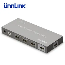 Unnlink HDMI 3 Input 2 Output HDMI Splitter HDMI Switch v1.4 Support UHD 4K@30Hz with IR Remote for Smart LED TV Box projector Unnlink HDMI 3 Input 2 Output HDMI Splitter HDMI Switch v1.4 Support UHD 4K@30Hz with IR Remote for Smart LED TV Box projector