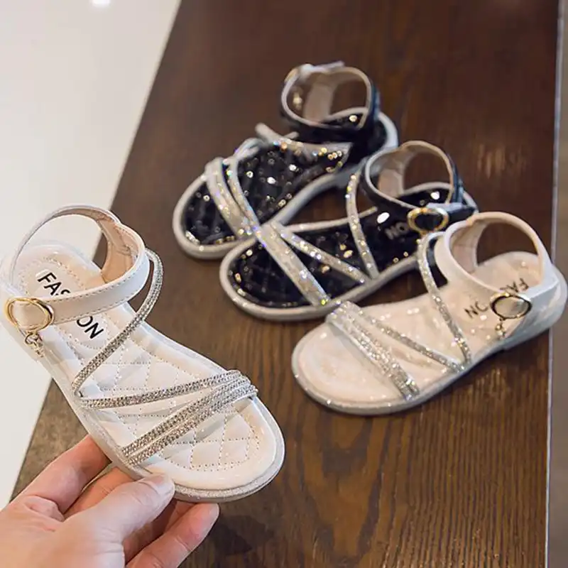Sandales Enfants Fille Strass Princesse Chaussures Petite Fille A La Mode Semelle Souple Bebe Chaussures Ete Nouvelles Chaussures Pour Enfants Aliexpress