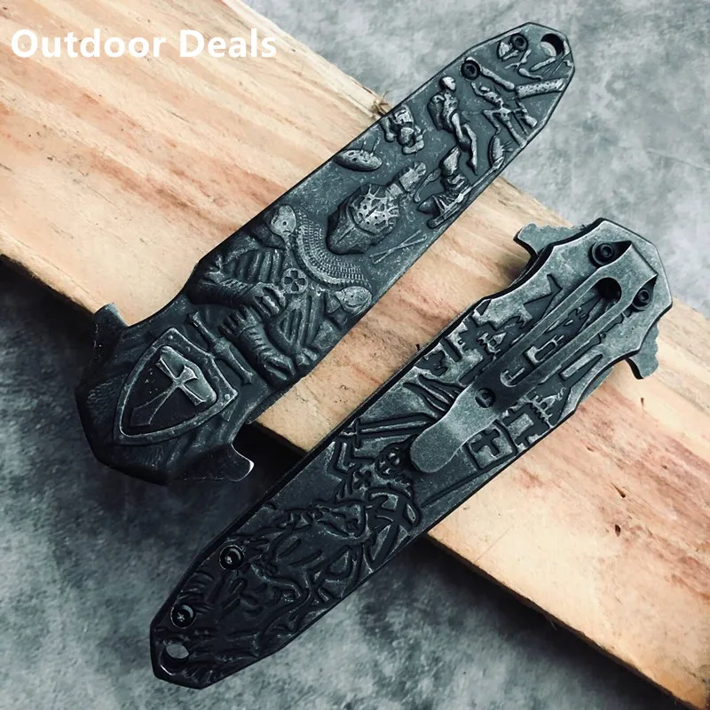 Лидер продаж коллекция ножей Crusader с 3D резьбой полный стальной EDC вспомогательный