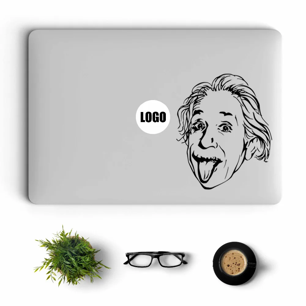 Humor Einstein Potrait наклейка для ноутбука Macbook Decal Pro 1" Air retina 11 12 13 14 15 дюймов Mac Book Mi notebook наклейка для кожи