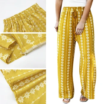 

Printed Pants Wide Leg Yoga Pants Trousers Women's Casual Loose Boho Newest
