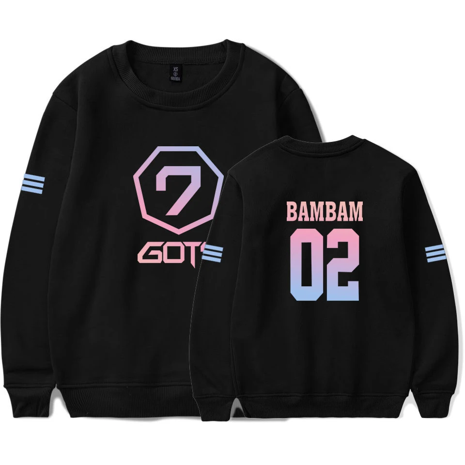 GOT7 Женская и мужская толстовка с капюшоном Harajuku Мужская/женская уличная Толстовка с длинным рукавом хип-хоп размера плюс одежда Прямая поставка