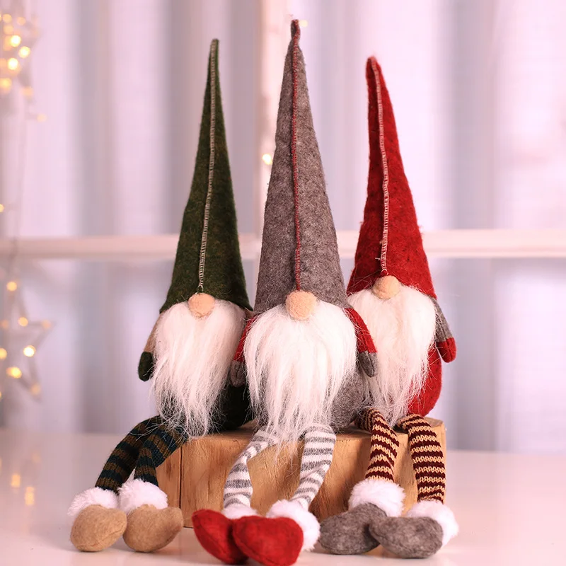 

Christmas Doll Toys Santa Claus Hanging Ornament Decoration for Home Xmas Party Navidad Christma Gift