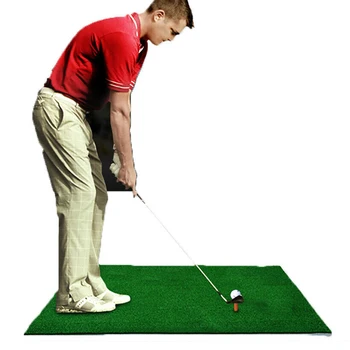 

40X70cm Indoor Golf Practice Mat Artificial Lawn Nylon Grass Rubber Tee Backyard Outdoor Golf Hitting Mat Durable Training Pad