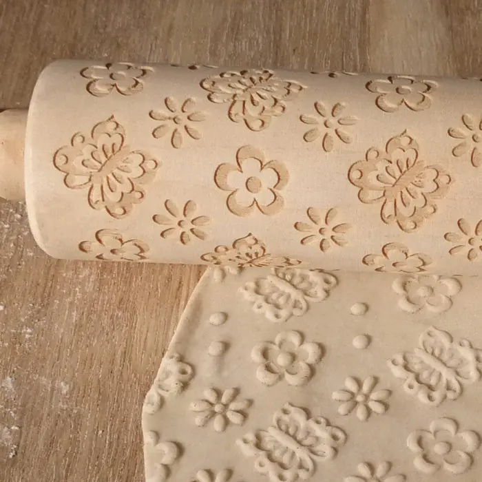 Пасхальное яйцо печать деревянная Скалка 3D тиснением Скалка Для Выпечки дома Kicthen can CSV