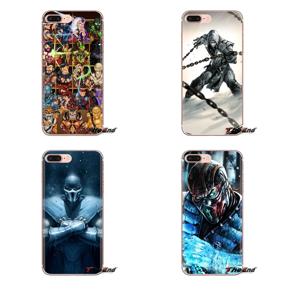 Для iPod Touch Apple iPhone 4 4s 5 5S SE 5C 6 6S 7 8 X XR XS Plus MAX Mary kombat x Scorpion Ninja ТПУ прозрачные чехлы |
