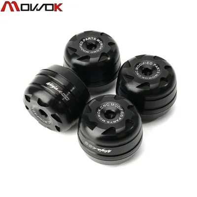 two pair Black Новейшая Высококачественная мотоциклетная Передняя Задняя крышка для защиты от падения для KAWASAKI NINJA 400 NINJA400 - Цвет: two pair Black