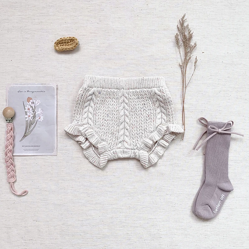 Kids Shorts Spring Autumn PP Knit Baby Boys Girls Casual