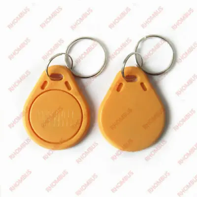 Yellow-50pcs EM 4100/4102 Брелки 125 кГц RFID Близость ID карты брелки электронные ключи безопасности брелки - Цвет: Yellow-50pcs