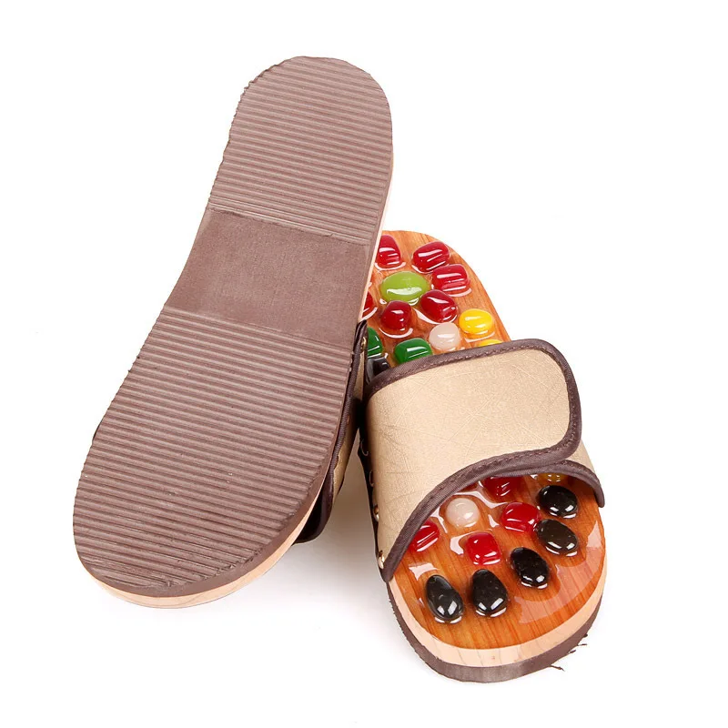 

Peng hang Couples Men And Women Summer Household Indoor Plantar Acupoint Massage Shoes Anti-slip Thick Bottomed Cinnabar Jade Ma