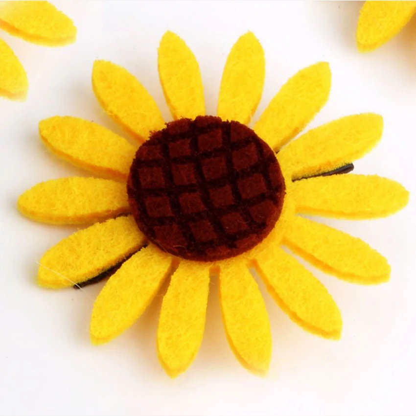 Новый Подсолнух принцесса зажим для волос девочек аксессуары волос| |