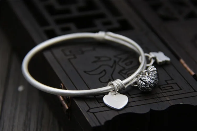 Серебряный S999 Серебряный реставрационный браслет для искусства и искусства