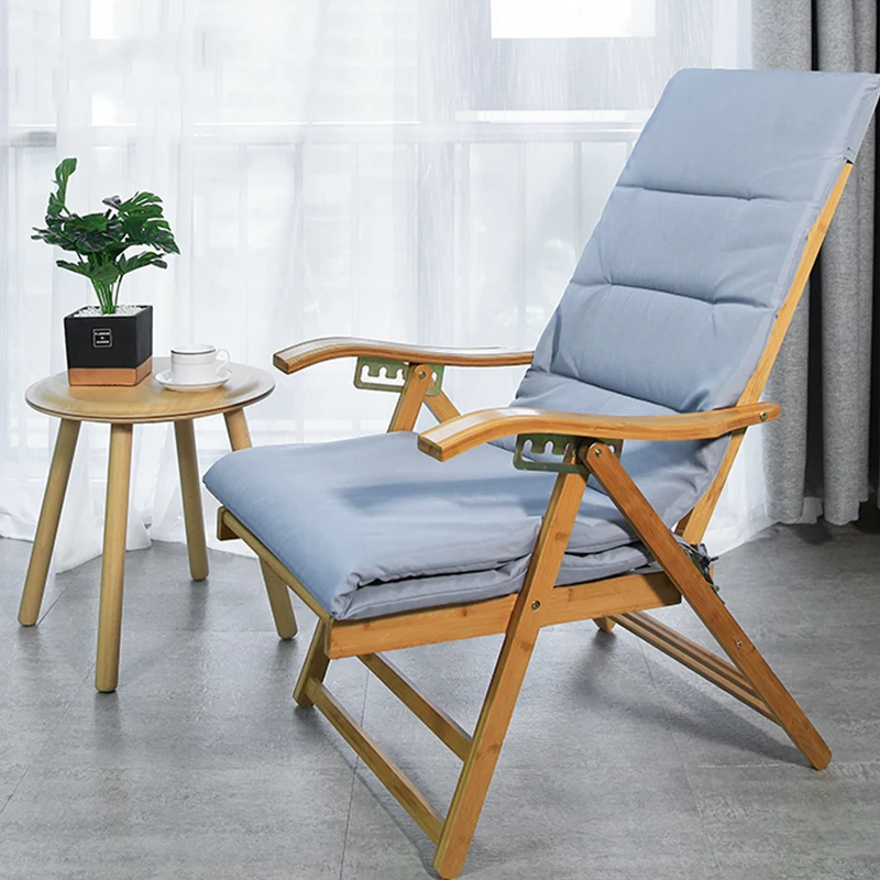 

Bamboo Recliner Balcony Home Leisure Folding Lunch Break Adult Elderly Leisure Chair Lazy Backrest Summer Cool Chair