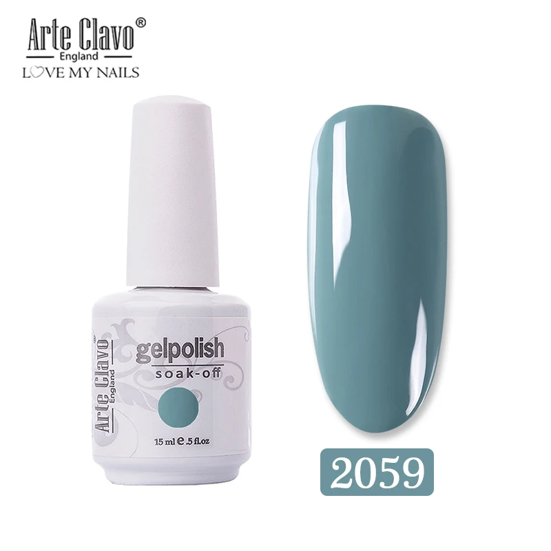 Arte Clavo Гель-лак для ногтей Зеленый Гель-лак Vernis Led Vernis Полупостоянный УФ-гель для ногтей 15 мл замачиваемый базовый верхний слой