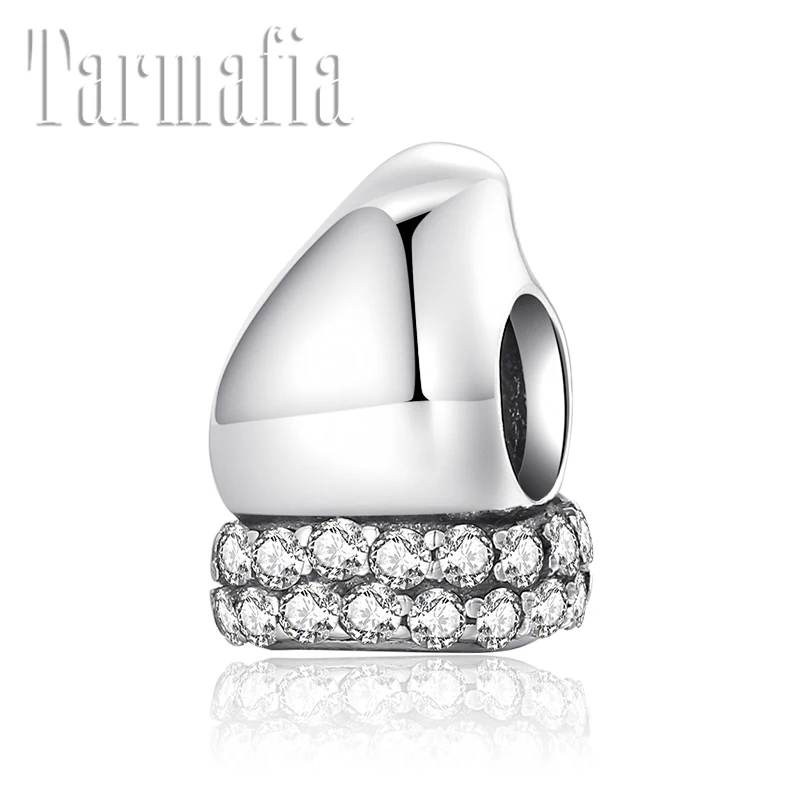

2019 Christmas Gifts 925 Sterling Silver CZ Christmas hat Fine Beads Jewelry Making fits Original Pandora Charm S925 Bracelet
