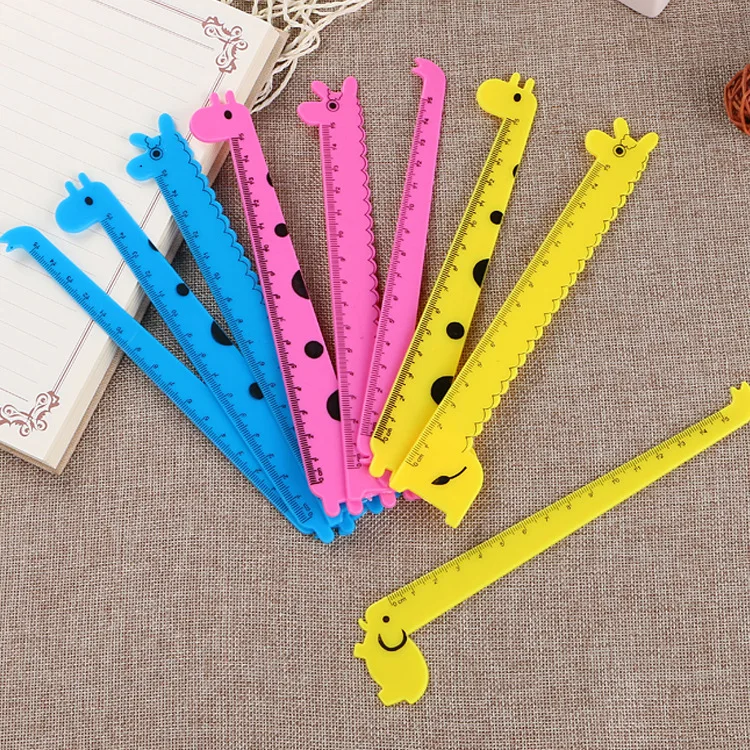 

Creative Stationery Cartoon Animal Giraffe Ruler Cute Students Children Environmentally Friendly Plastic Ruler Manufacturers Dir