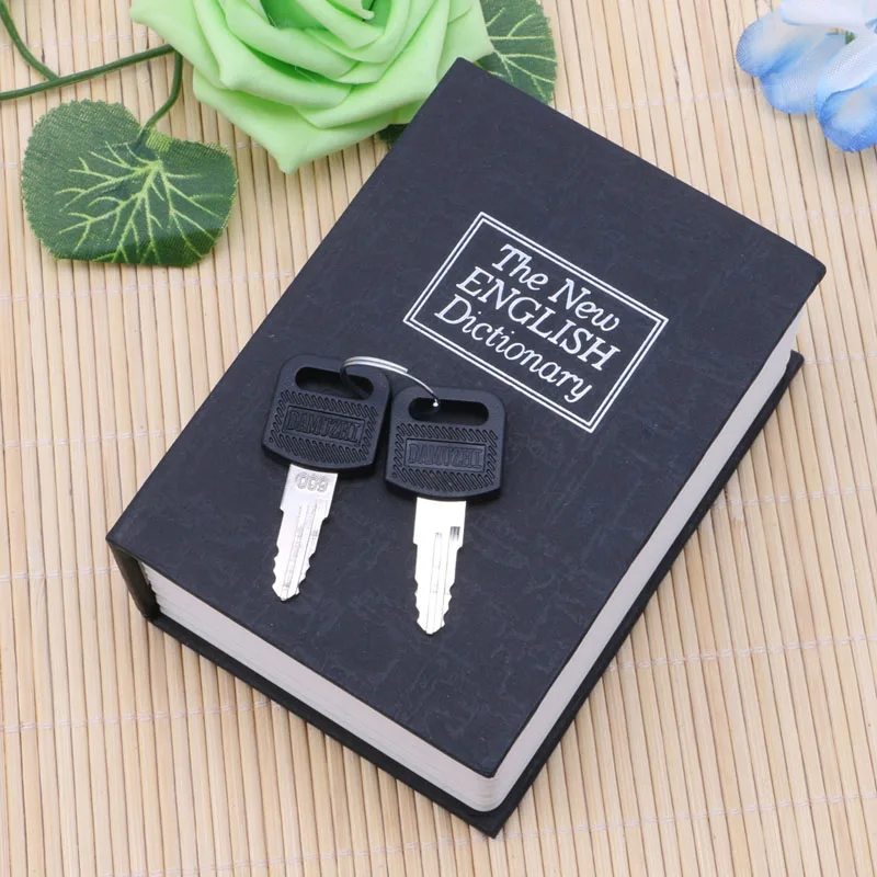 

Mini Home Security Dictionary Book Safe Cash Jewelry Storage Key Lock Box Hot