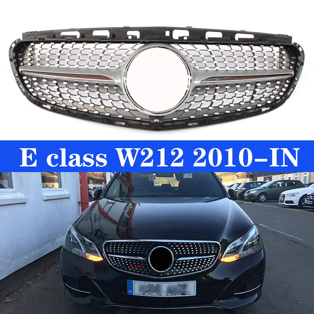 Передняя решетка алмазные гоночные решетки для M Benz E Class W212 2010 + без