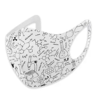 

Chemistry Print print The stylish windproof and dustproof mask can clean the dustproof external shielding cloth.