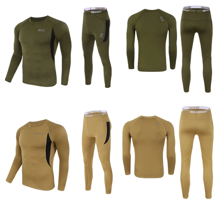 1 2017 New Winter Fleece Cycling Base Layer Set Men Sports Compression Thermal Underwear Ropa Ciclismo Bicycle Clothes Long Johns (7)