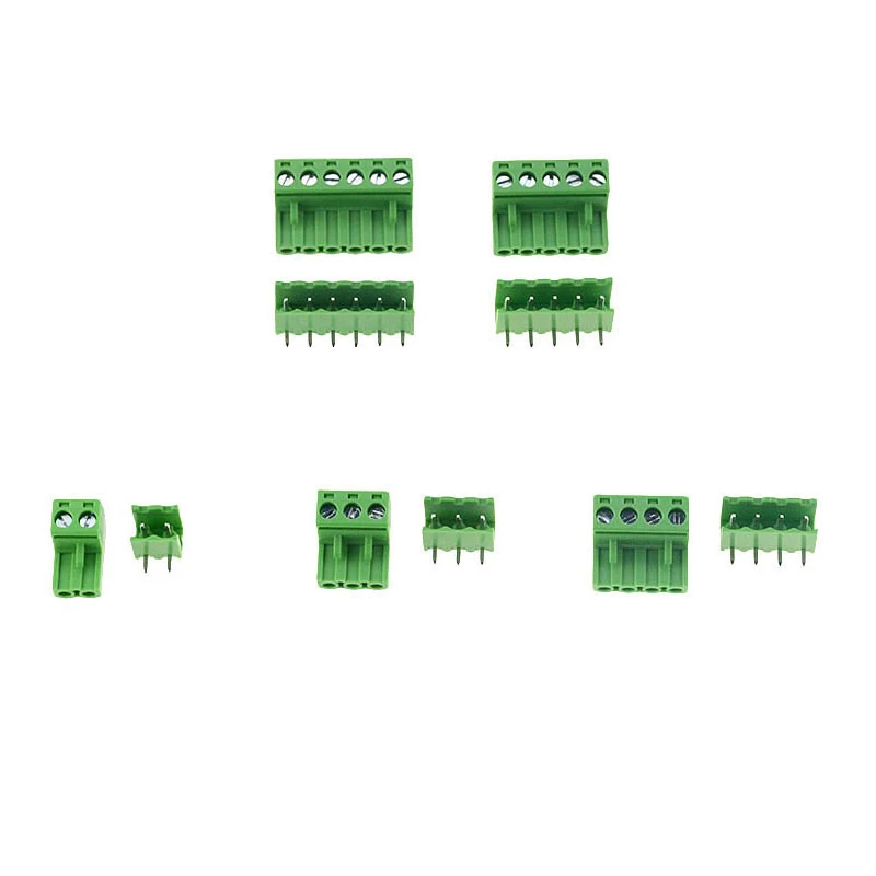2-Pin 5.08mm Pitch Right Angle PCB Screw Terminal Block Connector 10 Sets 