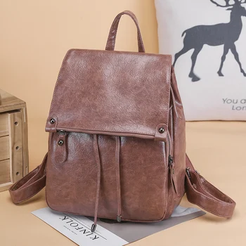 

Bags for Women 2020 Bacpack Totes Women's PU Leather Handbag for Women With Purse Pocket Shoulder Bag Handbags Designer Travel