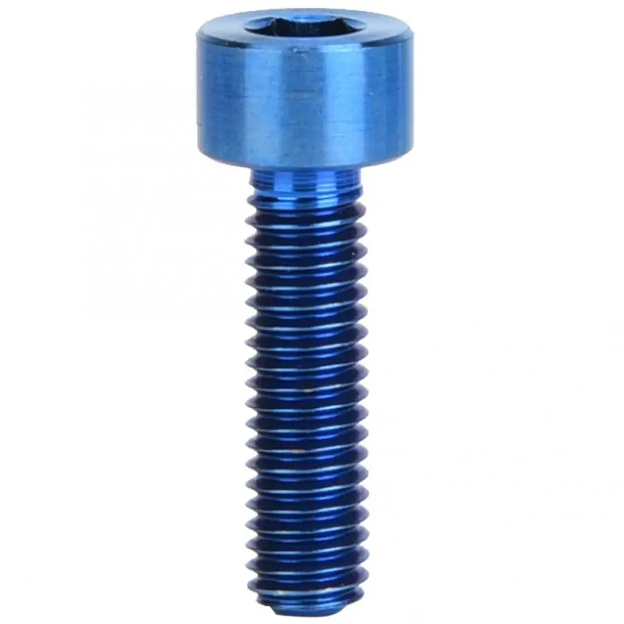 3 шт. винт велосипедный болт M5x18mm прочный титановый сплав горный шоссейный велосипед винт болт велосипед стержень шестигранный круглый Винт велосипедные части